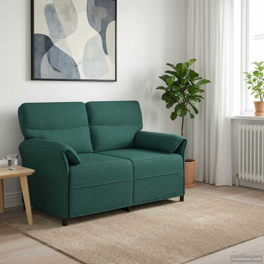 vidaXL Bank 100% polyester metalen frame MDF, Multiplex vidaXL Bank 100% polyester metalen frame MDF, Multiplex afbeelding 1