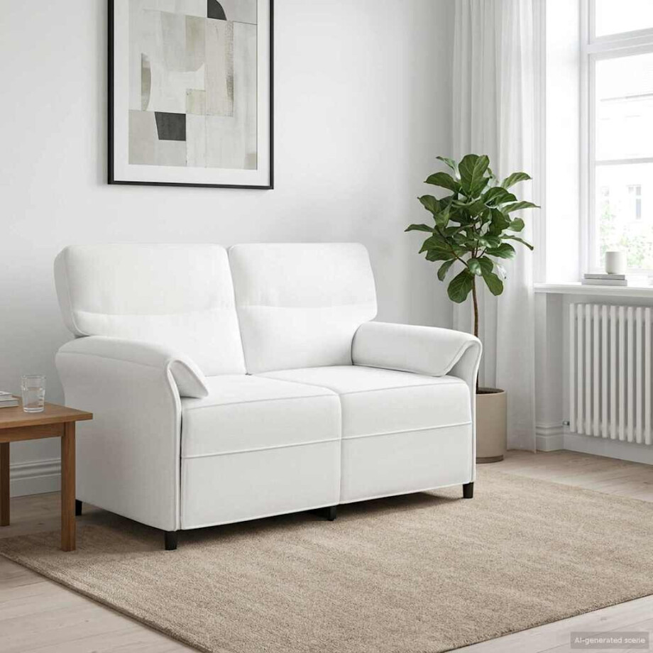 vidaXL Bank 100% polyester metalen frame MDF, Multiplex vidaXL Bank 100% polyester metalen frame MDF, Multiplex afbeelding 1