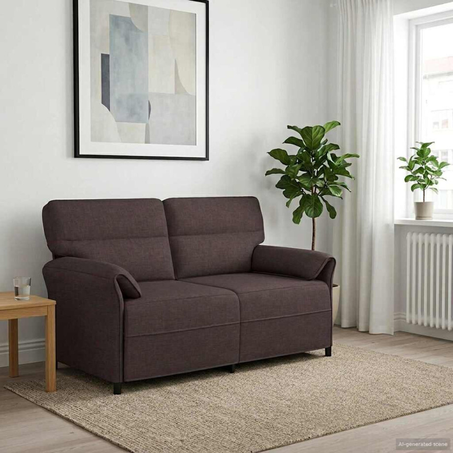 vidaXL Bank 100% polyester metalen frame MDF, Multiplex vidaXL Bank 100% polyester metalen frame MDF, Multiplex afbeelding 1