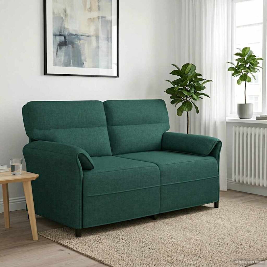 vidaXL Bank 100% polyester metalen frame MDF, Multiplex vidaXL Bank 100% polyester metalen frame MDF, Multiplex afbeelding 1