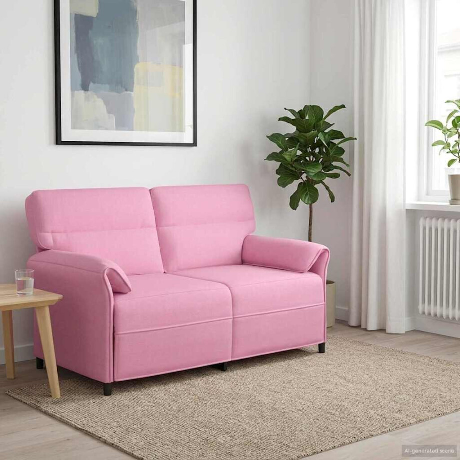 vidaXL Bank 100% polyester metalen frame MDF, Multiplex vidaXL Bank 100% polyester metalen frame MDF, Multiplex afbeelding 1