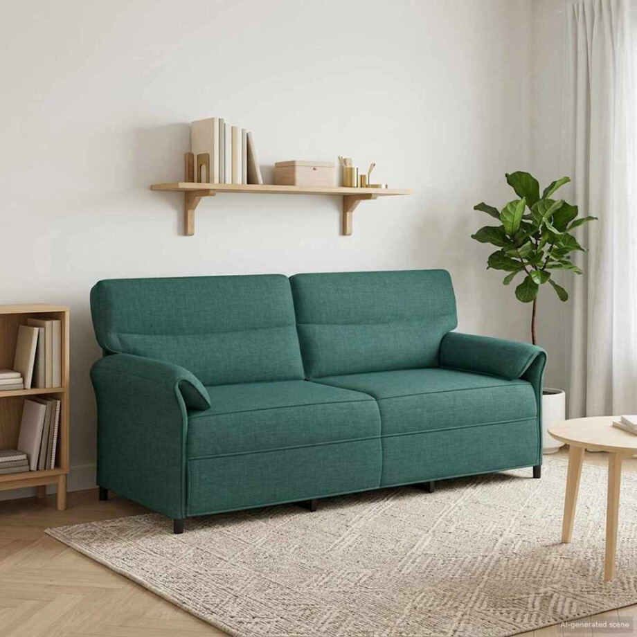 vidaXL Bank 100% polyester metalen frame MDF, Multiplex vidaXL Bank 100% polyester metalen frame MDF, Multiplex afbeelding 1