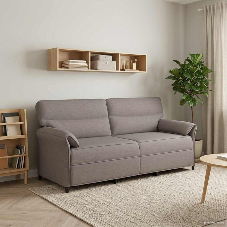vidaXL Bank 100% polyester metalen frame MDF, Multiplex vidaXL Bank 100% polyester metalen frame MDF, Multiplex afbeelding 1
