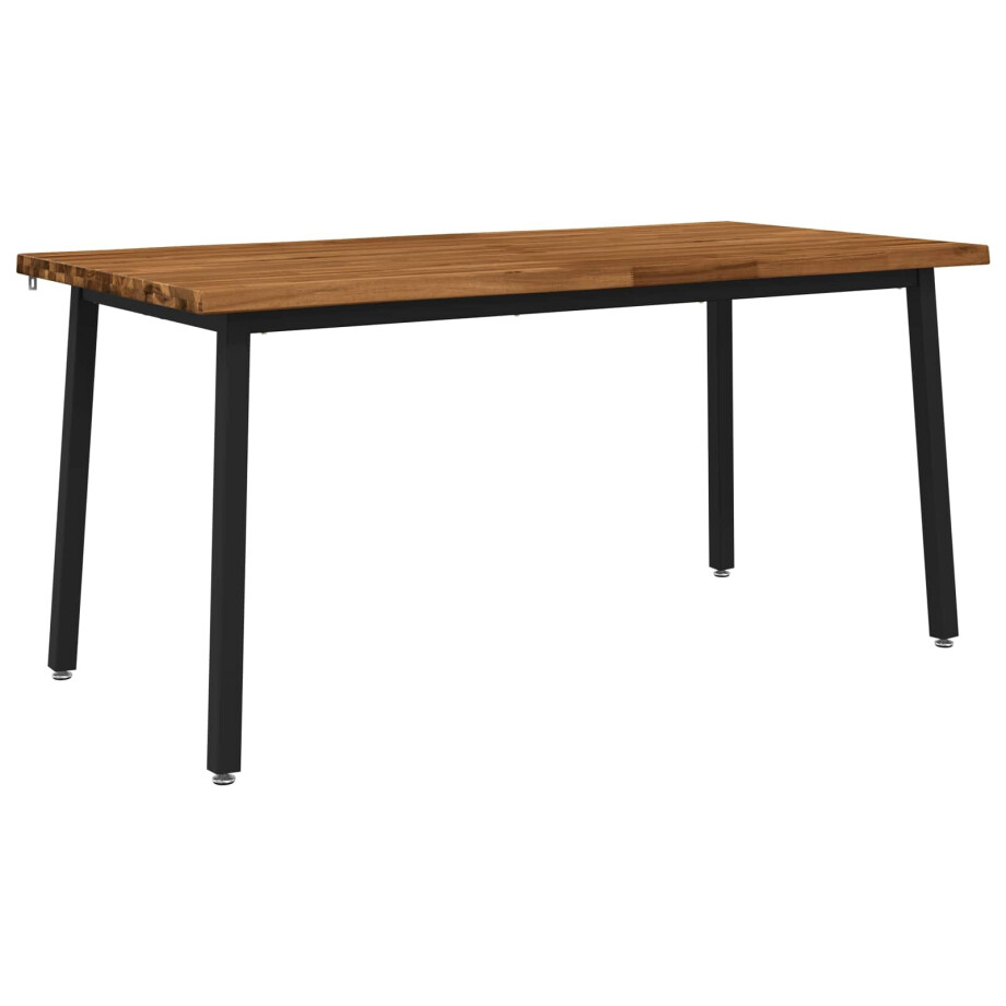 vidaXL Live Edge Eettafel 160 x 70 x 75 cm Massief Acaciahout Naturel vidaXL Live Edge Eettafel 160 x 70 x 75 cm Massief Acaciahout Naturel afbeelding 1
