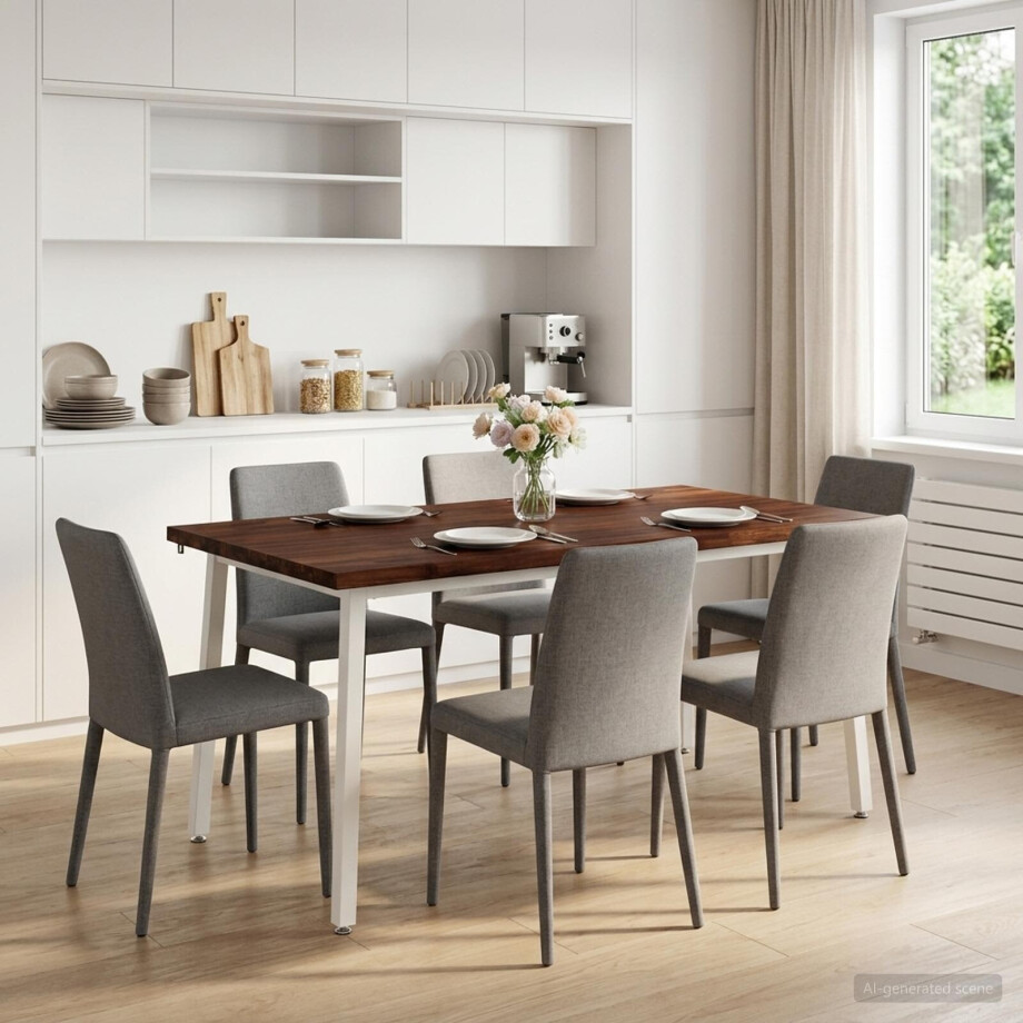 vidaXL Live Edge Eettafel 160 x 90 x 75 cm Massief Acaciahout vidaXL Live Edge Eettafel 160 x 90 x 75 cm Massief Acaciahout afbeelding 1
