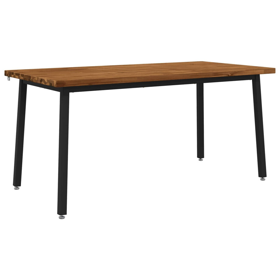 vidaXL Vierkante Eettafel 160 x 70 x 75 cm Massief Acaciahout Naturel vidaXL Vierkante Eettafel 160 x 70 x 75 cm Massief Acaciahout Naturel afbeelding 1