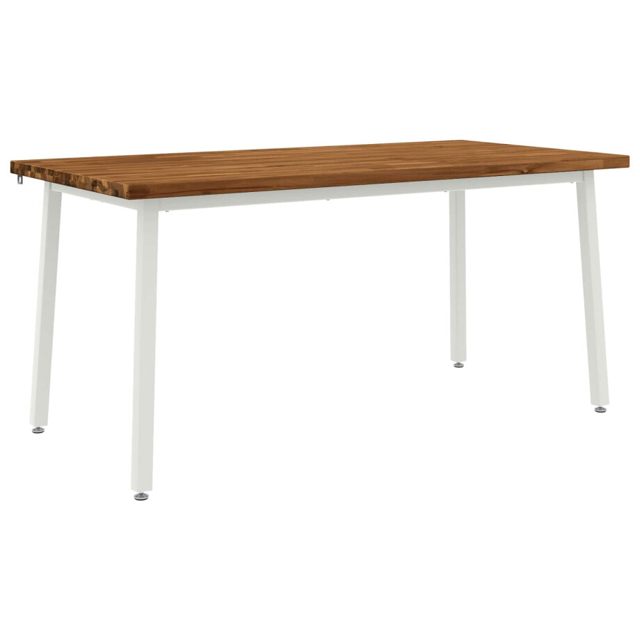 vidaXL Vierkante Eettafel 160 x 70 x 75 cm Massief Acaciahout Naturel vidaXL Vierkante Eettafel 160 x 70 x 75 cm Massief Acaciahout Naturel afbeelding 1