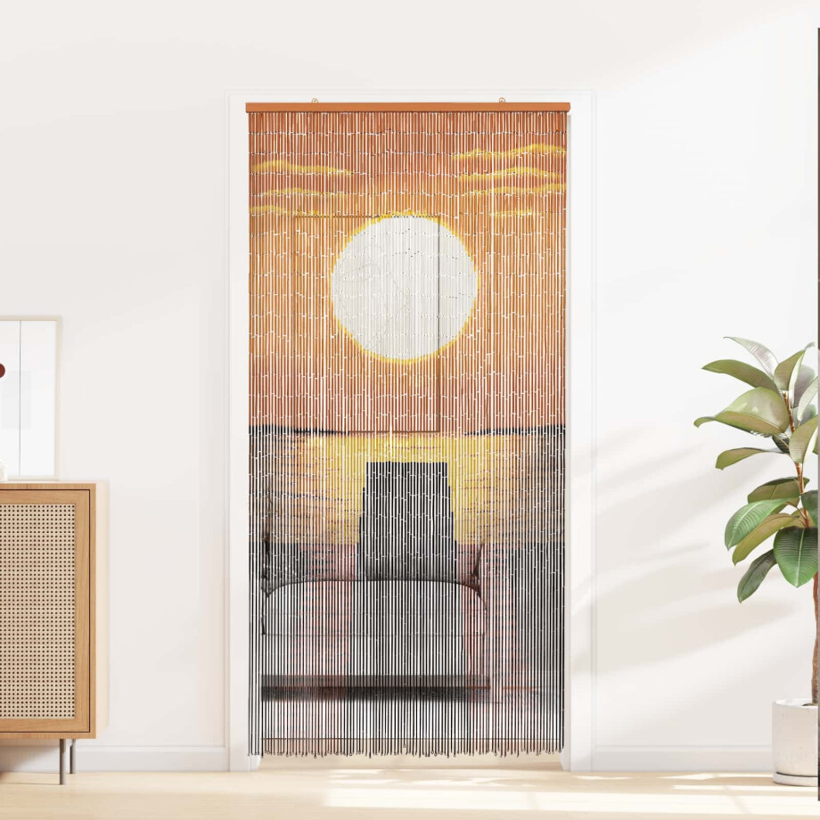 vidaXL Insect Deurgordijn Meerkleurig 200 x 100 cm Bamboe afbeelding 1