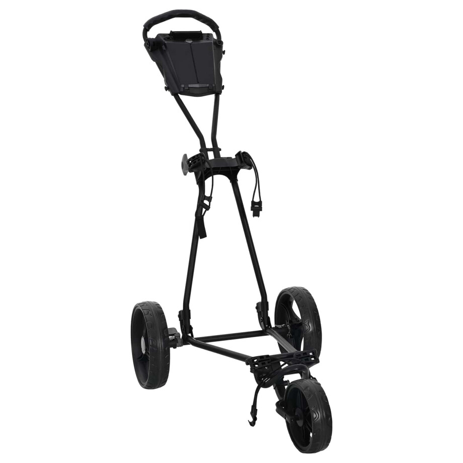 vidaXL Golf trolley Zwart 95 x 60 x 130 cm IJzer vidaXL Golf trolley Zwart 95 x 60 x 130 cm IJzer afbeelding 1