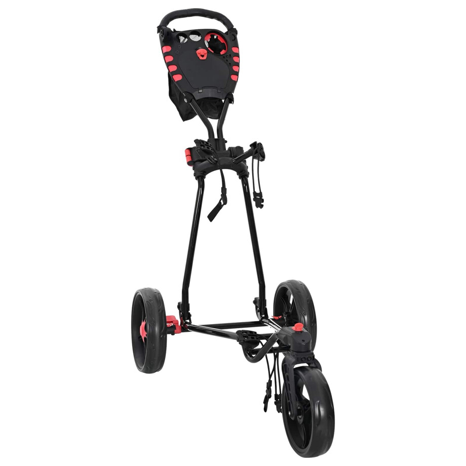vidaXL Golf trolley Zwart 110 x 60 x 132 cm IJzer vidaXL Golf trolley Zwart 110 x 60 x 132 cm IJzer afbeelding 1