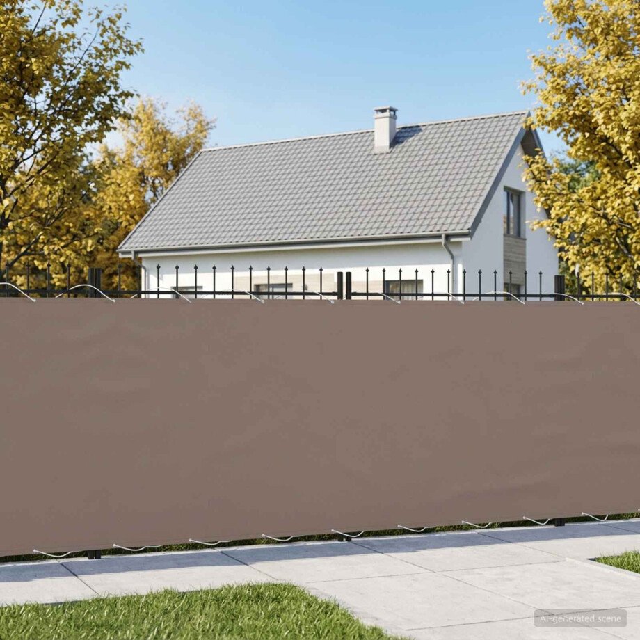 vidaXL Balkon Privacy Scherm 150 x 200 cm Stof met PU-coating Taupe vidaXL Balkon Privacy Scherm 150 x 200 cm Stof met PU-coating Taupe afbeelding 1