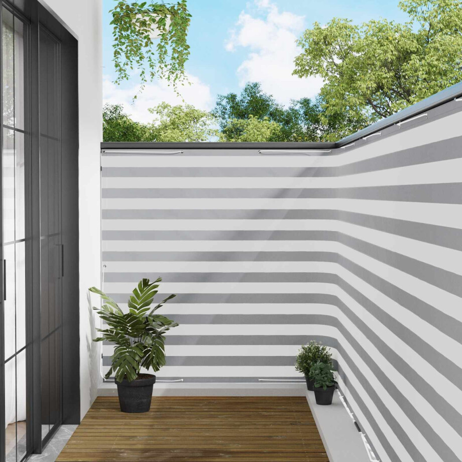 vidaXL Balkon Privacy Scherm 150 x 500 cm Stof met PU-coating afbeelding 1