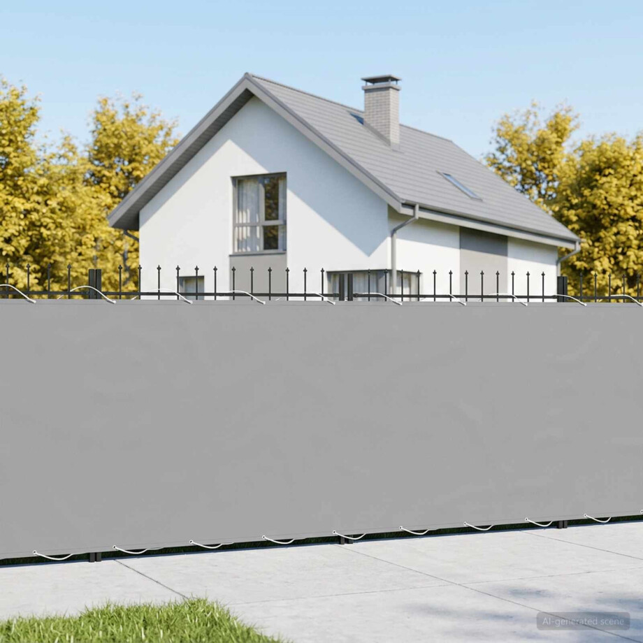 vidaXL Balkon Privacy Scherm 1,2 x 15 m Stof met PU-coating Lichtgrijs vidaXL Balkon Privacy Scherm 1,2 x 15 m Stof met PU-coating Lichtgrijs afbeelding 1