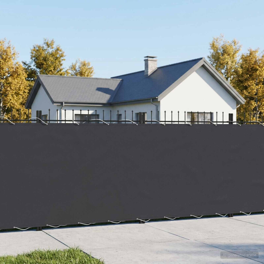 vidaXL Balkon Privacy Scherm 1,2 x 25 m Stof met PU-coating Zwart vidaXL Balkon Privacy Scherm 1,2 x 25 m Stof met PU-coating Zwart afbeelding 1