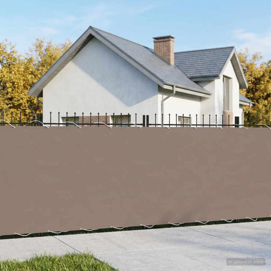 vidaXL Balkon Privacy Scherm 1,5 x 25 m Stof met PU-coating Taupe vidaXL Balkon Privacy Scherm 1,5 x 25 m Stof met PU-coating Taupe afbeelding 1