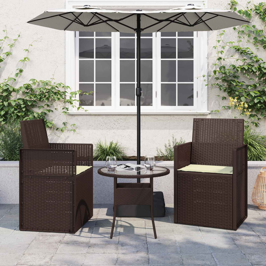 vidaXL Zitkussens 2 st. Crème 47 x 36 x 2 cm Polyester vidaXL Zitkussens 2 st. Crème 47 x 36 x 2 cm Polyester afbeelding 1