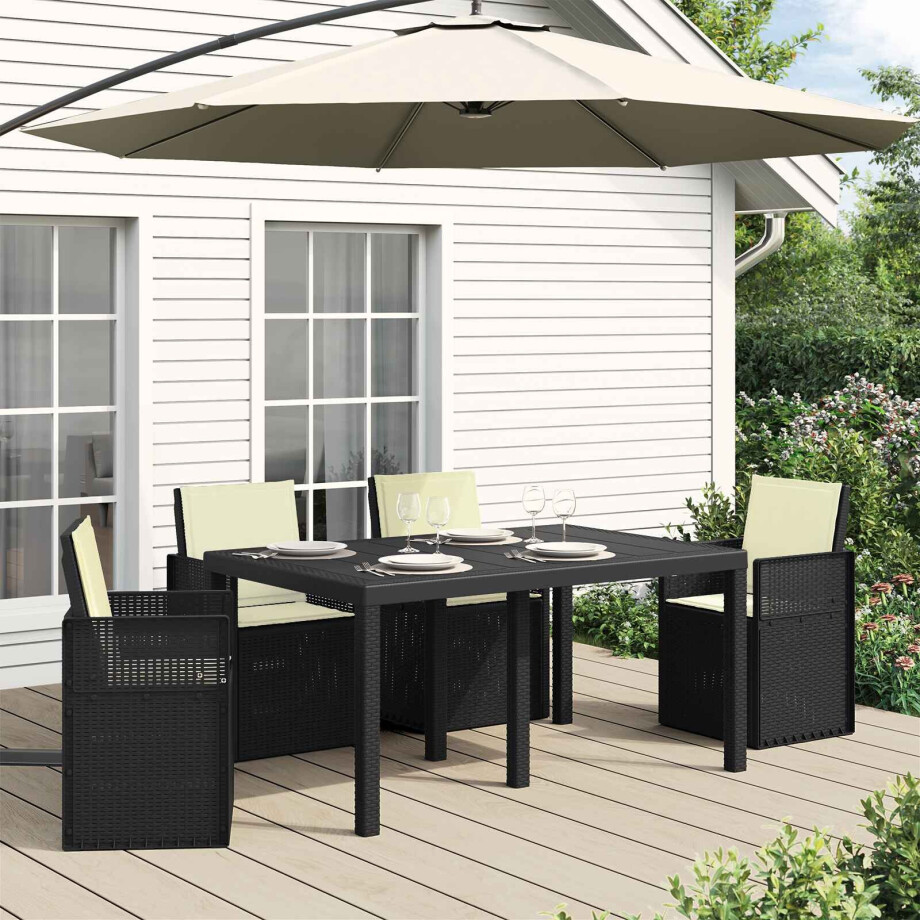 vidaXL Zit- en Rugkussens 4 pcs Crèmekleurig 47 x 45 x 2 cm Polyester vidaXL Zit- en Rugkussens 4 pcs Crèmekleurig 47 x 45 x 2 cm Polyester afbeelding 1