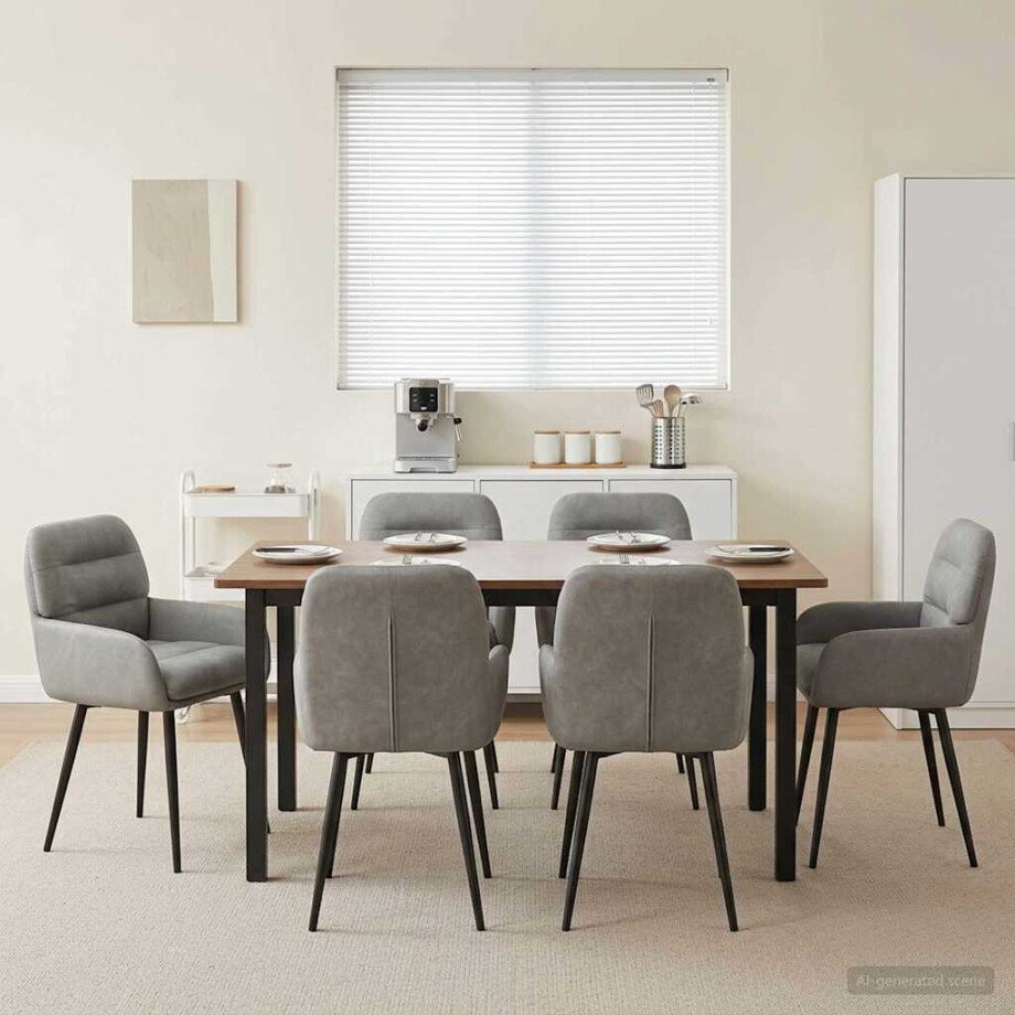 vidaXL Eettafelstoelen 6 pcs fluweel Lichtgrijs 59 x 59,5 x 90 cm vidaXL Eettafelstoelen 6 pcs fluweel Lichtgrijs 59 x 59,5 x 90 cm afbeelding 1