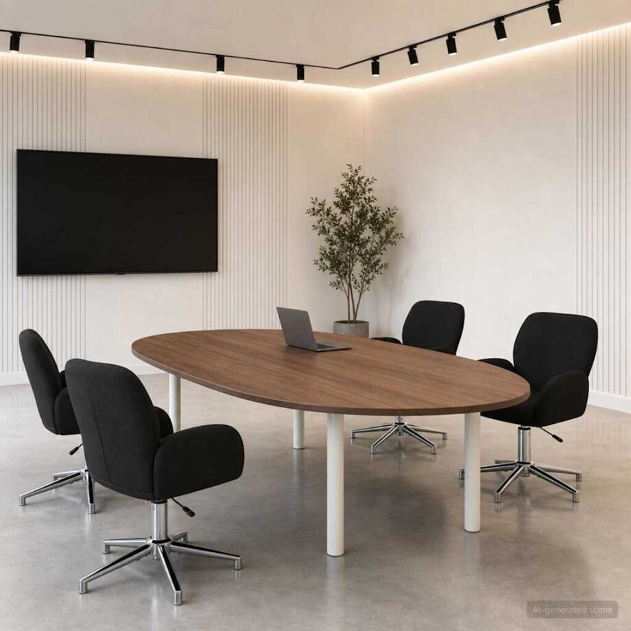 vidaXL Draaiende Bureaustoelen 4 st 54 x 58 x 90 cm Zwart Stof afbeelding 1