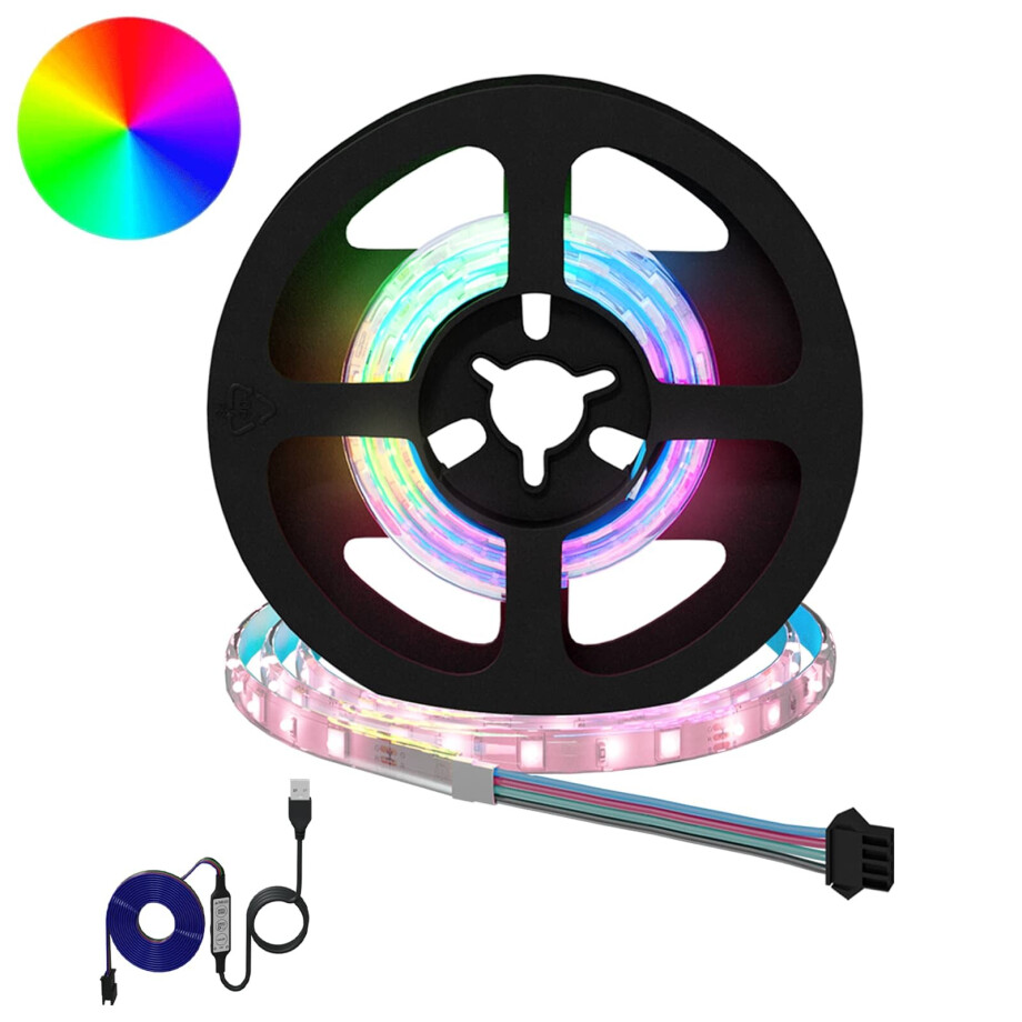 vidaXL LED-strip 2 pcs Zwart en transparant 400 mm Koper en kunststof afbeelding 1