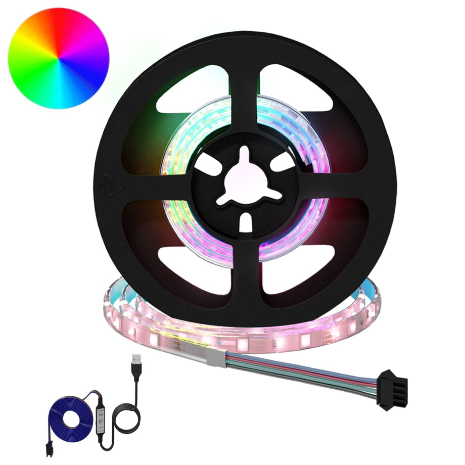 vidaXL LED-strip 2 pcs Zwart en transparant 450 mm Koper en kunststof afbeelding 1