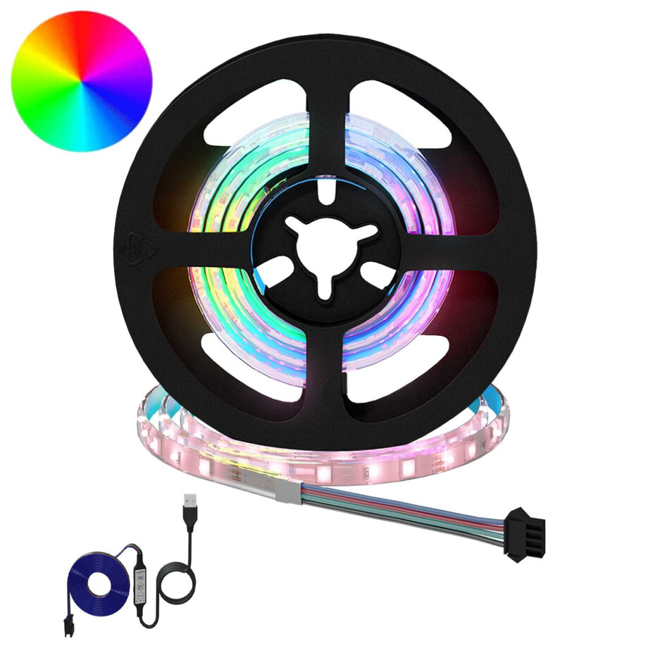 vidaXL LED-strip 2 pcs Zwart en transparant 550 mm Koper en kunststof vidaXL LED-strip 2 pcs Zwart en transparant 550 mm Koper en kunststof afbeelding 1
