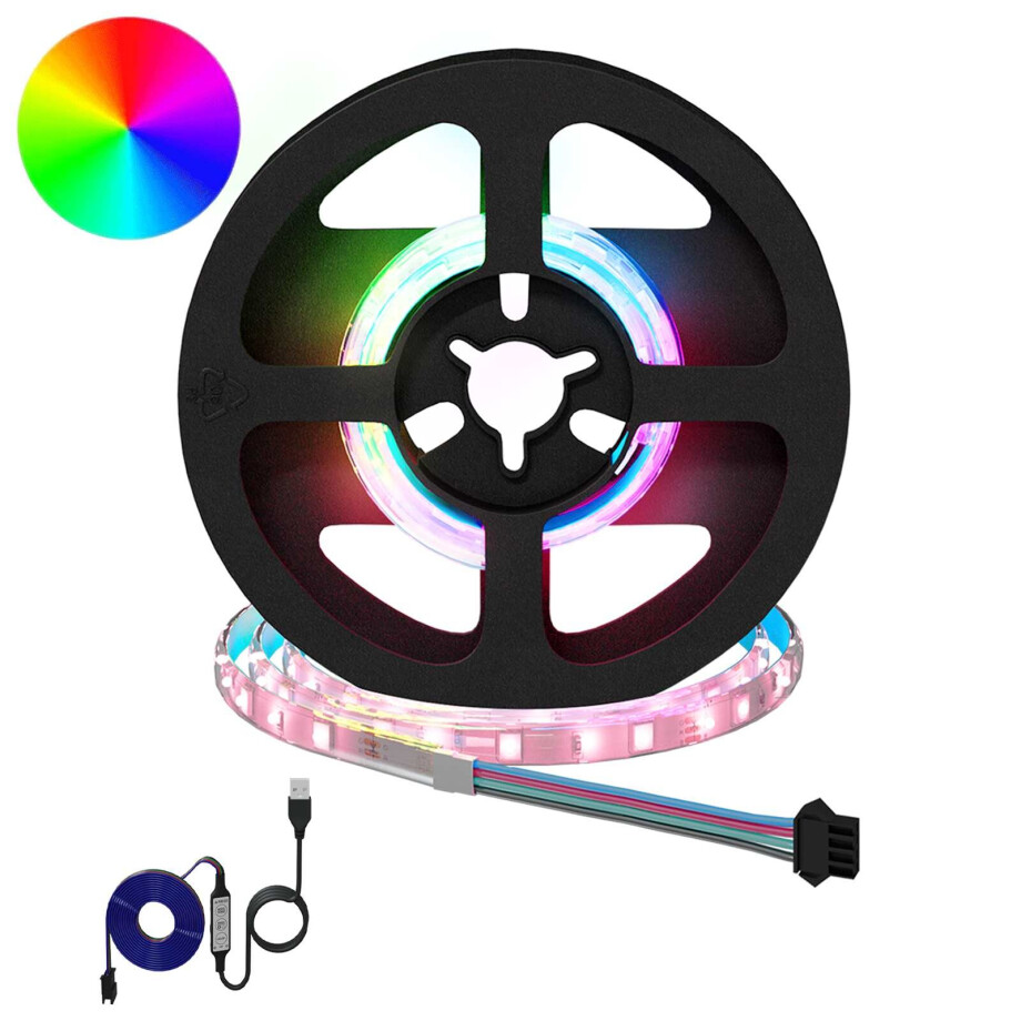 vidaXL LED-strip 2 pcs Zwart en transparant 250 mm Koper en kunststof afbeelding 1