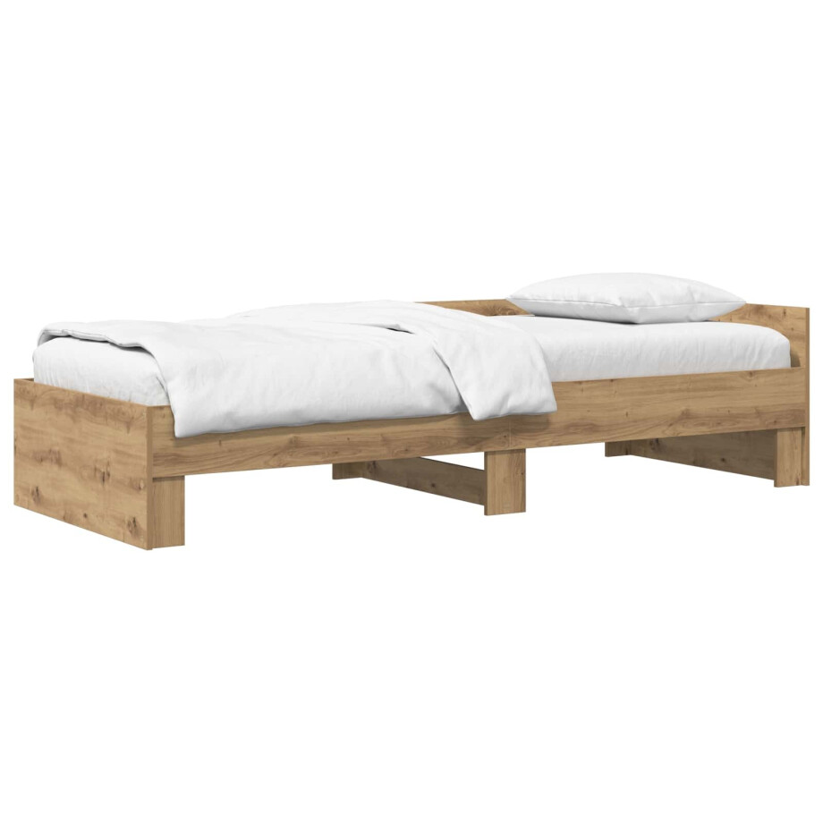 vidaXL Bedframe met Hoofdeinde Artisanaal eiken 80 x 200 cm vidaXL Bedframe met Hoofdeinde Artisanaal eiken 80 x 200 cm afbeelding 1