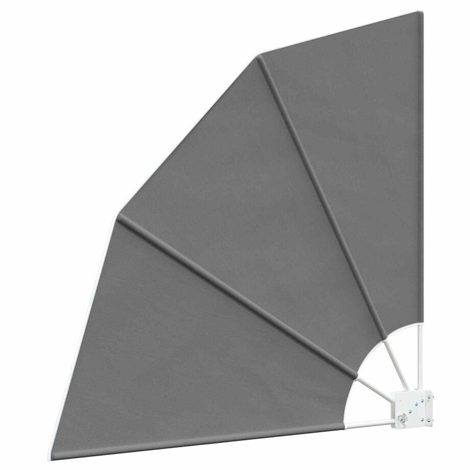 vidaXL Balkon Privacy Scherm 160 x 160 cm Polyester Lichtgrijs vidaXL Balkon Privacy Scherm 160 x 160 cm Polyester Lichtgrijs afbeelding 1