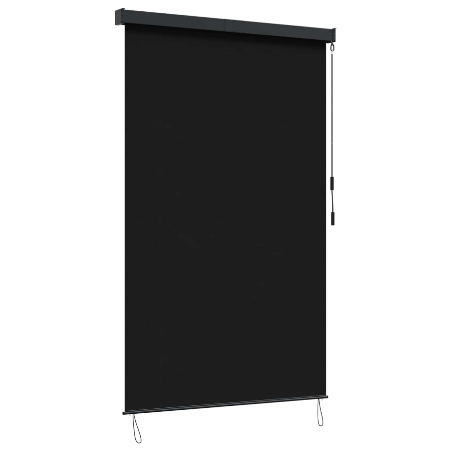 vidaXL Rolgordijn Zwart 60 x 250 cm Stof en Aluminium vidaXL Rolgordijn Zwart 60 x 250 cm Stof en Aluminium afbeelding 1