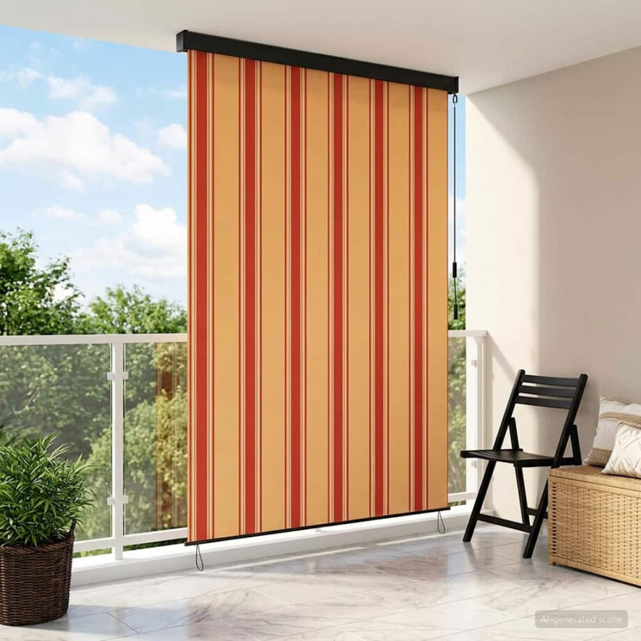 vidaXL Rolgordijn Multikleur 120 x 250 cm Stof en Aluminium afbeelding 1