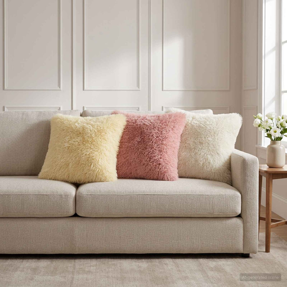 vidaXL Kussen met kussen HEERLEN 6 st Wit PV Fleece vidaXL Kussen met kussen HEERLEN 6 st Wit PV Fleece afbeelding 1