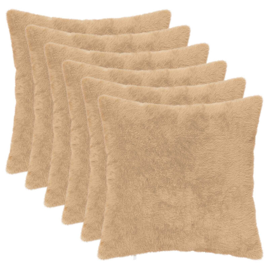 vidaXL Kussensloop 6 st HEERLEN Crèmekleurig 30 x 30 cm vidaXL Kussensloop 6 st HEERLEN Crèmekleurig 30 x 30 cm afbeelding 1