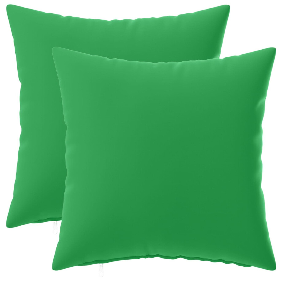vidaXL Kussensloop 2 pcs HEERLEN Groen 40 x 40 cm Polyester vidaXL Kussensloop 2 pcs HEERLEN Groen 40 x 40 cm Polyester afbeelding 1