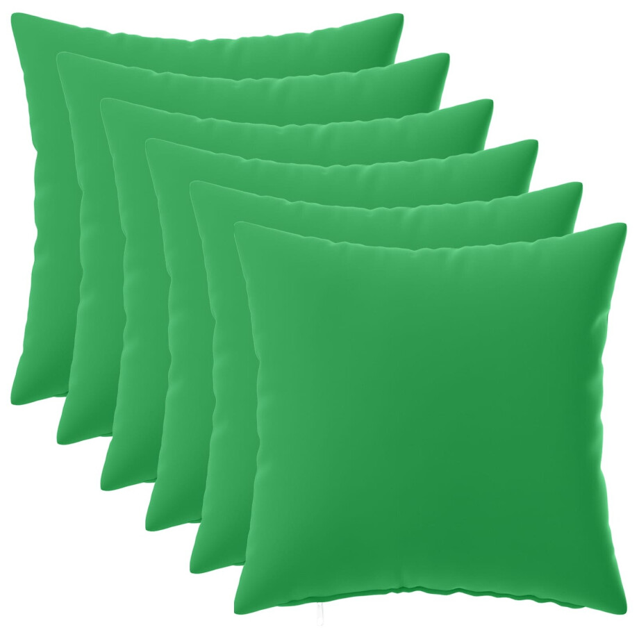 vidaXL Kussensloop 6 pcs HEERLEN Groen 40 x 40 cm Polyester vidaXL Kussensloop 6 pcs HEERLEN Groen 40 x 40 cm Polyester afbeelding 1