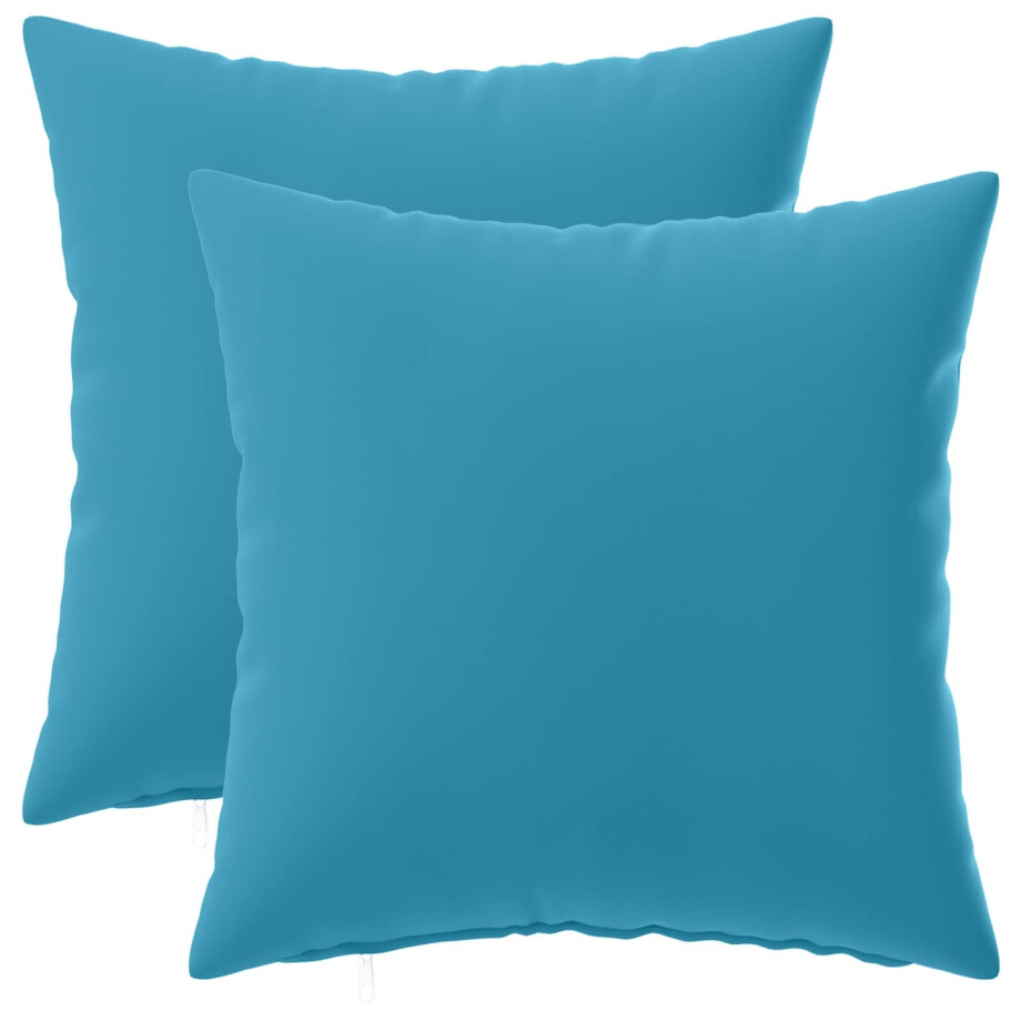 vidaXL Kussensloop 2 pcs HEERLEN Lichtblauw 40 x 40 cm Polyester vidaXL Kussensloop 2 pcs HEERLEN Lichtblauw 40 x 40 cm Polyester afbeelding 1