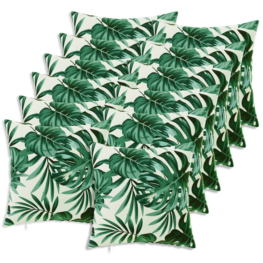 vidaXL Kussensloop 12 pcs HEERLEN Bladpatroon 40 x 40 cm Polyester vidaXL Kussensloop 12 pcs HEERLEN Bladpatroon 40 x 40 cm Polyester afbeelding 1
