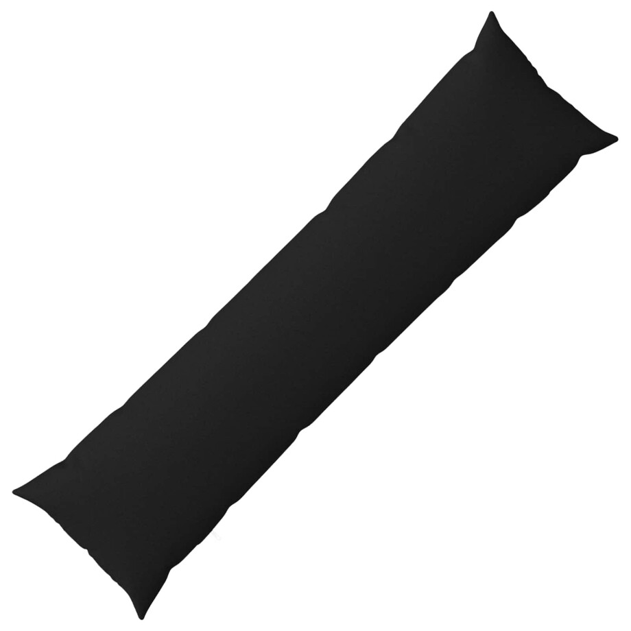 vidaXL Kussensloop HEERLEN Zwart 40 x 145 cm afbeelding 1