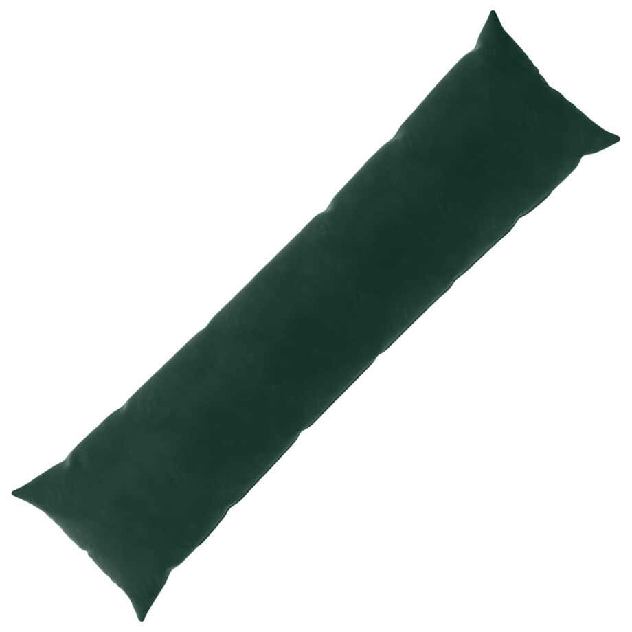 vidaXL Kussensloop HEERLEN Donkergroen 40 x 145 cm Fluweel vidaXL Kussensloop HEERLEN Donkergroen 40 x 145 cm Fluweel afbeelding 1