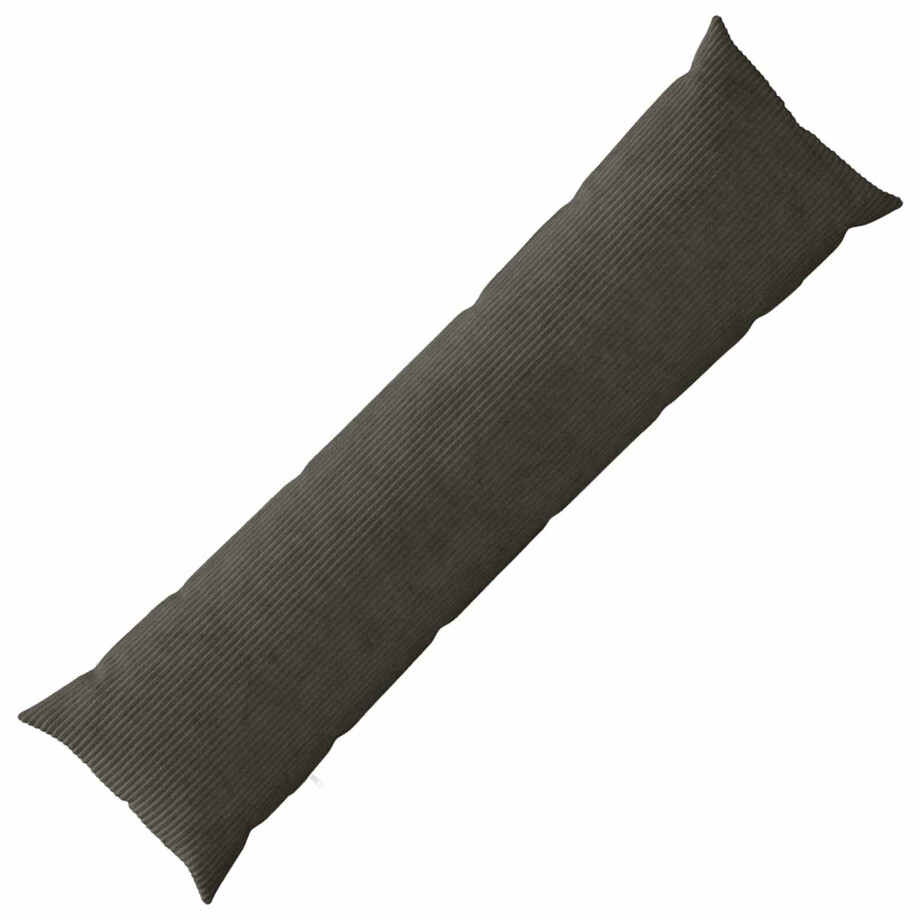 vidaXL Kussensloop HEERLEN Antracietkleurig 40 x 145 cm corduroy afbeelding 1