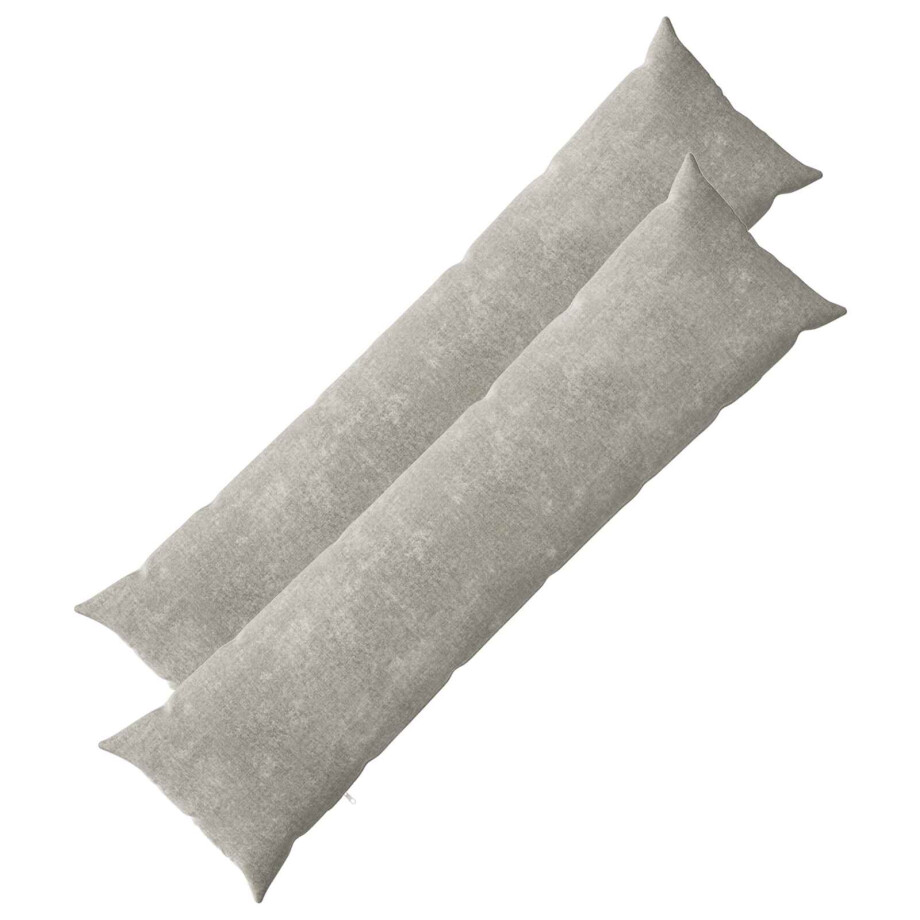 vidaXL Kussensloop 2 pcs HEERLEN Lichtgrijs 40 x 145 cm Chenille Stof vidaXL Kussensloop 2 pcs HEERLEN Lichtgrijs 40 x 145 cm Chenille Stof afbeelding 1