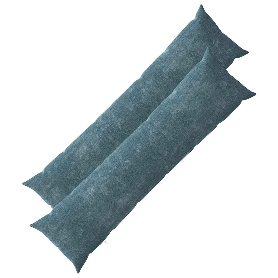 vidaXL Kussensloop 2 pcs HEERLEN Blauw 40 x 145 cm Chenille Stof vidaXL Kussensloop 2 pcs HEERLEN Blauw 40 x 145 cm Chenille Stof afbeelding 1