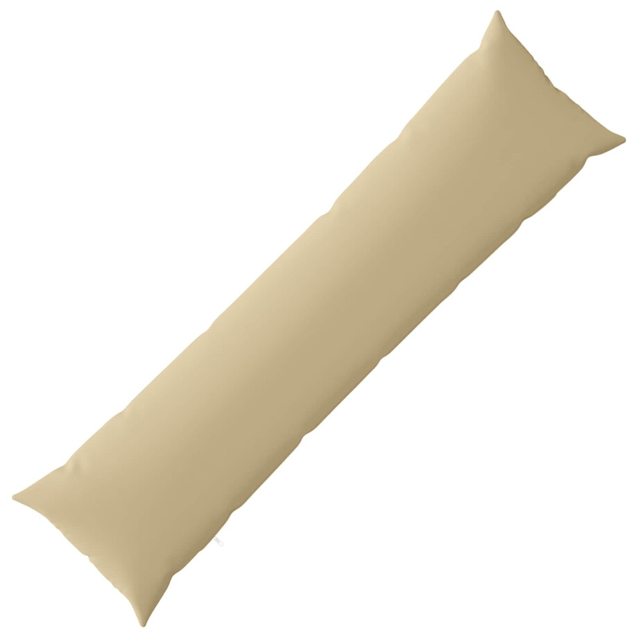 vidaXL Kussensloop HEERLEN Beige 40 x 145 cm Polyester afbeelding 1