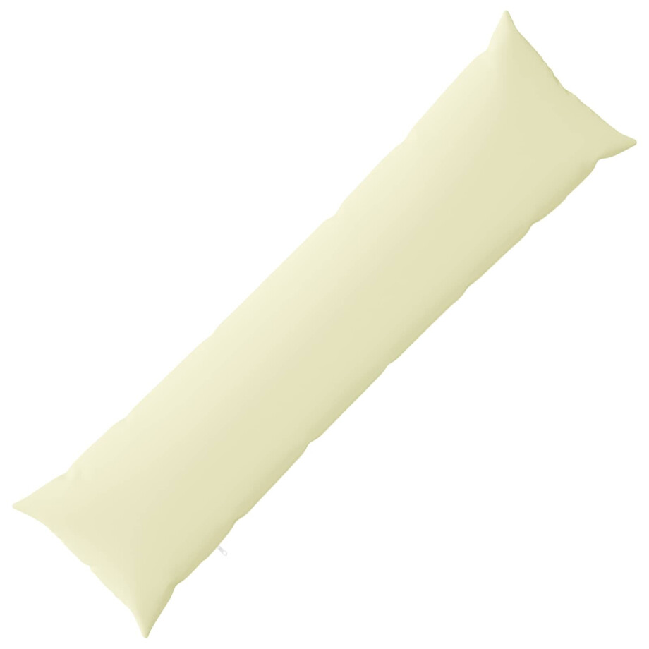 vidaXL Kussensloop HEERLEN Crèmekleurig 40 x 145 cm Polyester afbeelding 1