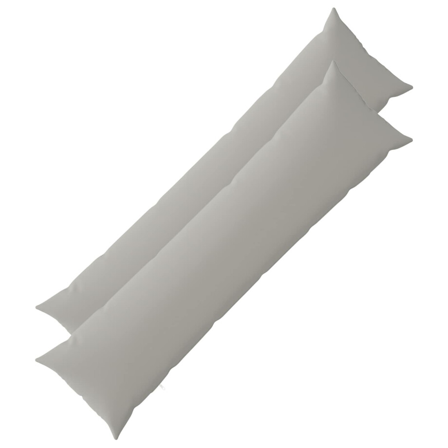 vidaXL Kussensloop 2 pcs HEERLEN Grijs 40 x 145 cm Polyester vidaXL Kussensloop 2 pcs HEERLEN Grijs 40 x 145 cm Polyester afbeelding 1