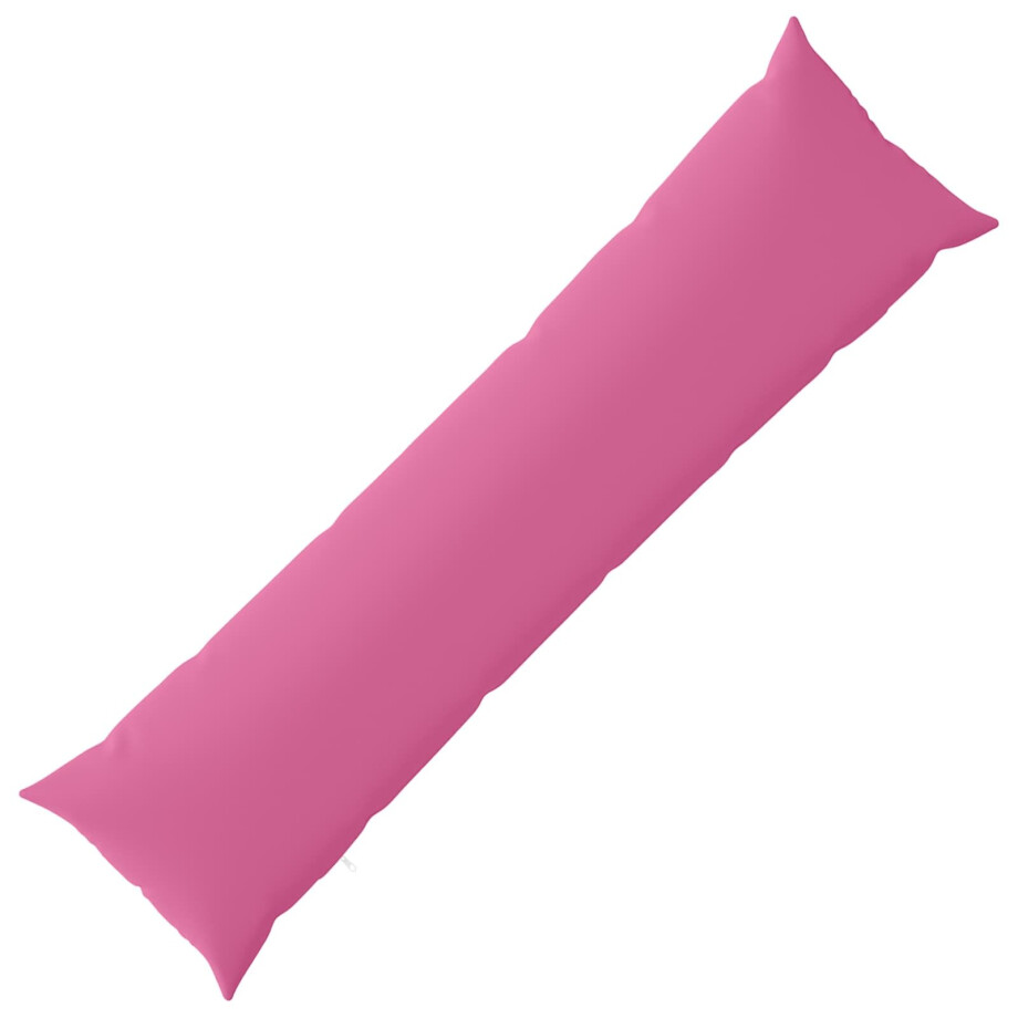 vidaXL Kussensloop HEERLEN Roze 40 x 145 cm Polyester afbeelding 1