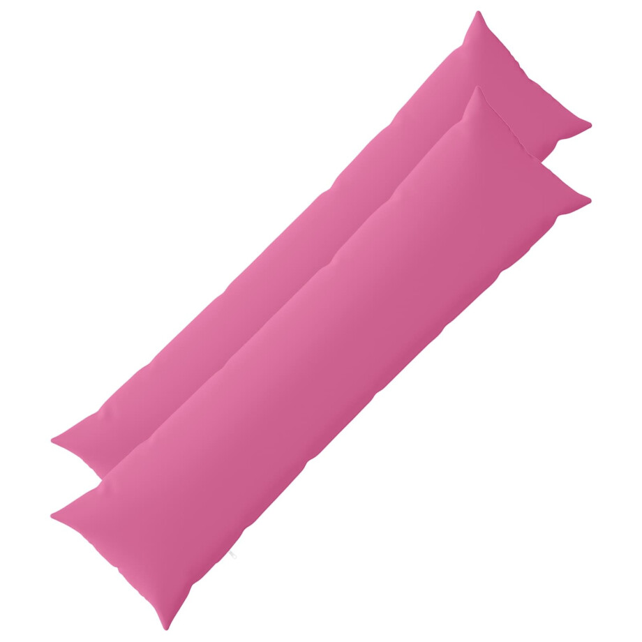 vidaXL Kussensloop 2 pcs HEERLEN Roze 40 x 145 cm Polyester vidaXL Kussensloop 2 pcs HEERLEN Roze 40 x 145 cm Polyester afbeelding 1
