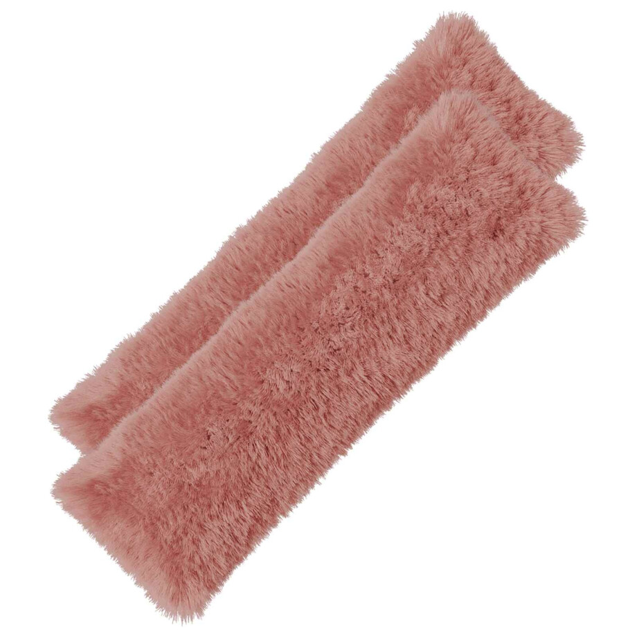 vidaXL Kussensloop 2 pcs HEERLEN Roze 40 x 145 cm PV Fleece afbeelding 1