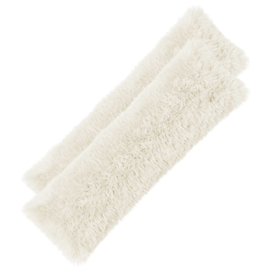 vidaXL Kussensloop 2 pcs HEERLEN Wit 40 x 145 cm PV Fleece afbeelding 1