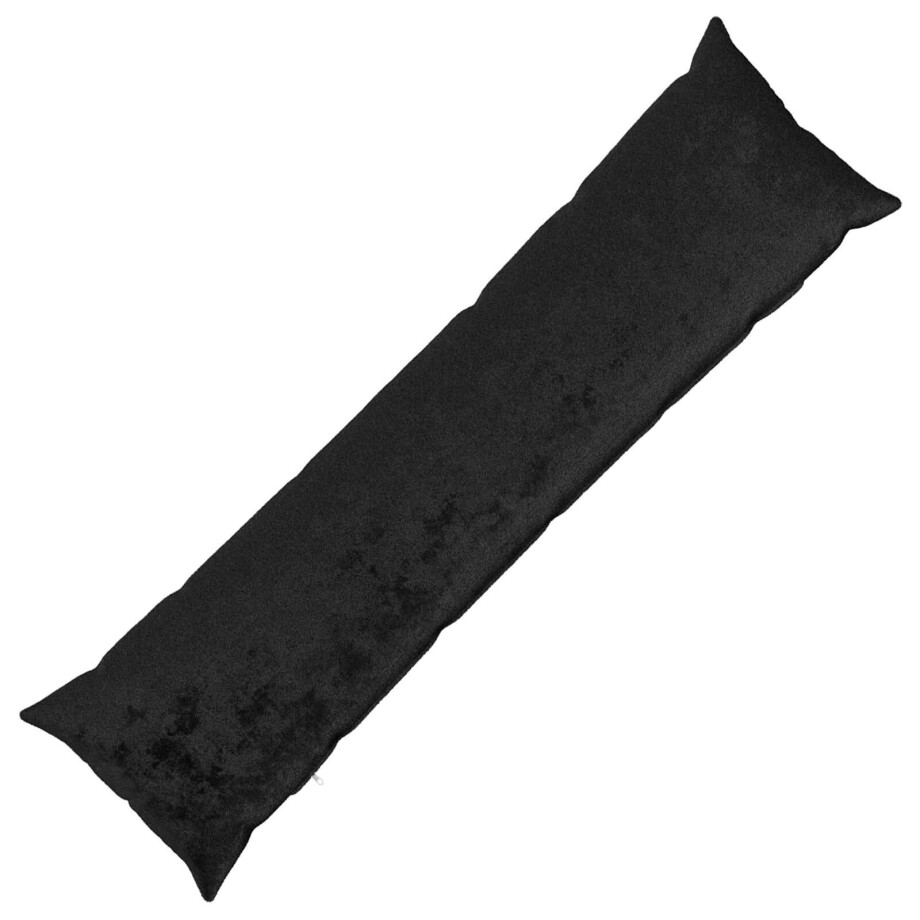 vidaXL Kussensloop HEERLEN Zwart 40 x 145 cm Flanel vidaXL Kussensloop HEERLEN Zwart 40 x 145 cm Flanel afbeelding 1